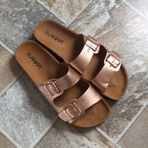 NWT Rose gold sandals
